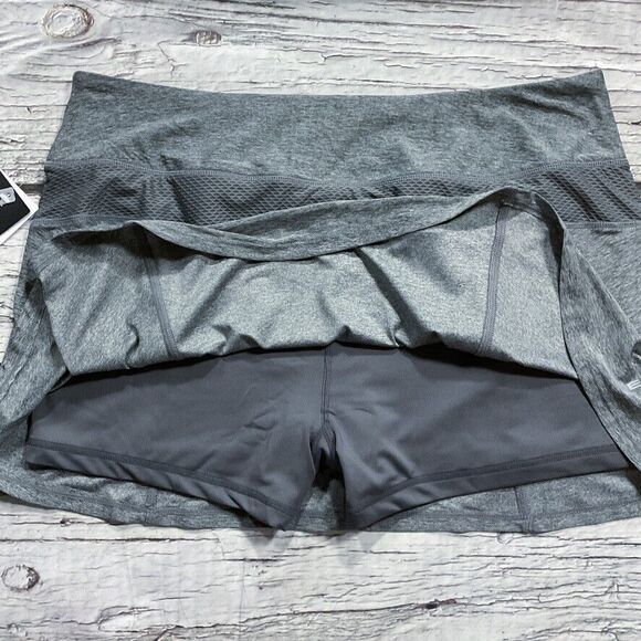 Head Womens Skort size XL new nwt $45 Gray Pull On Shorts Skirt Soft Silky  y326 - Picture 11 of 11